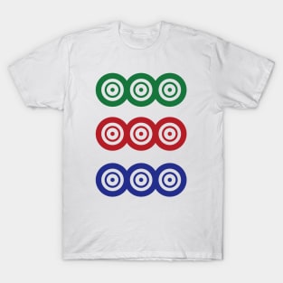 Nine Circle Wheel Dot Jiu Tong 筒 Tile. It's Mahjong Time! T-Shirt